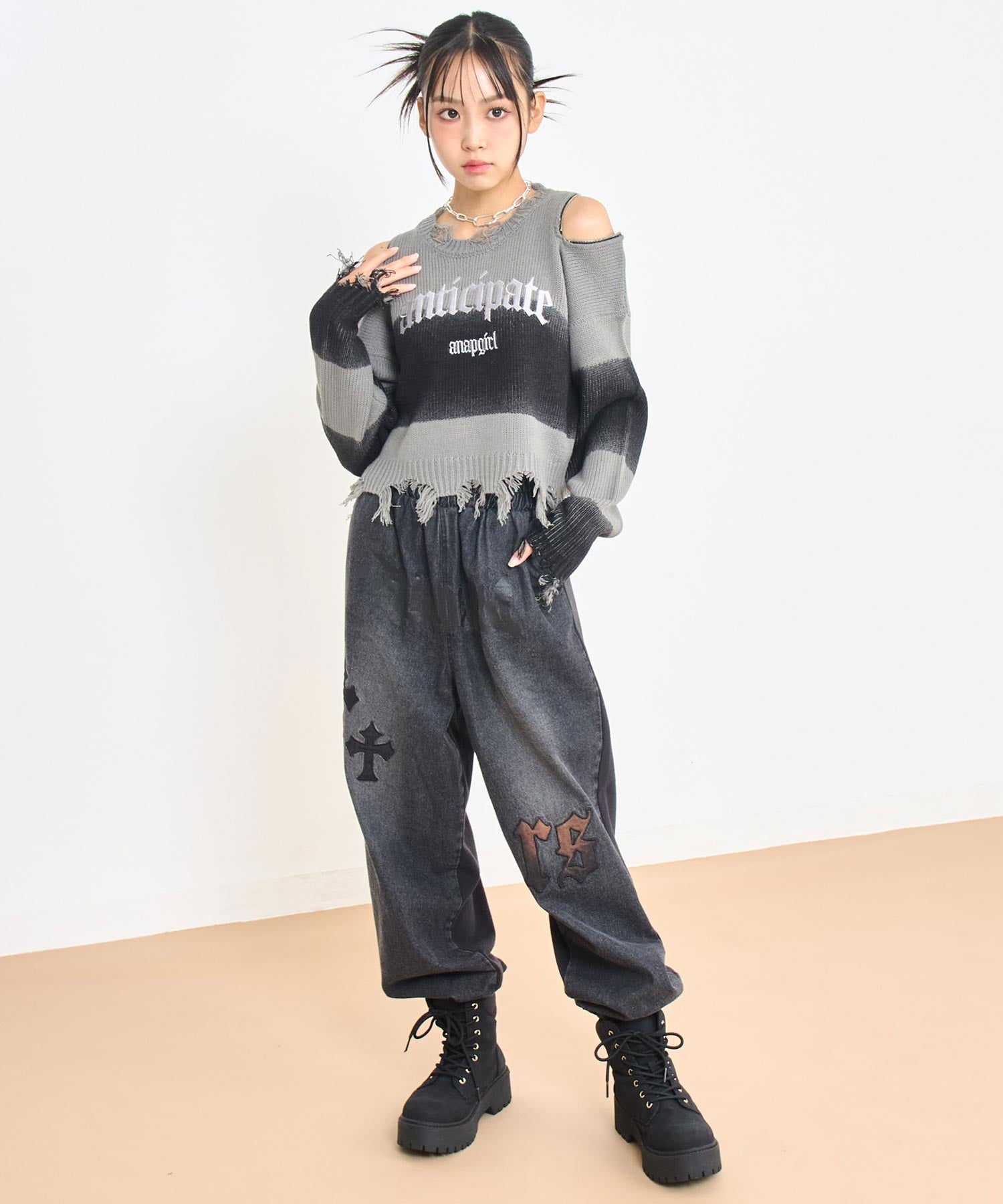 ブラック/150cm(Sサイズ着用)