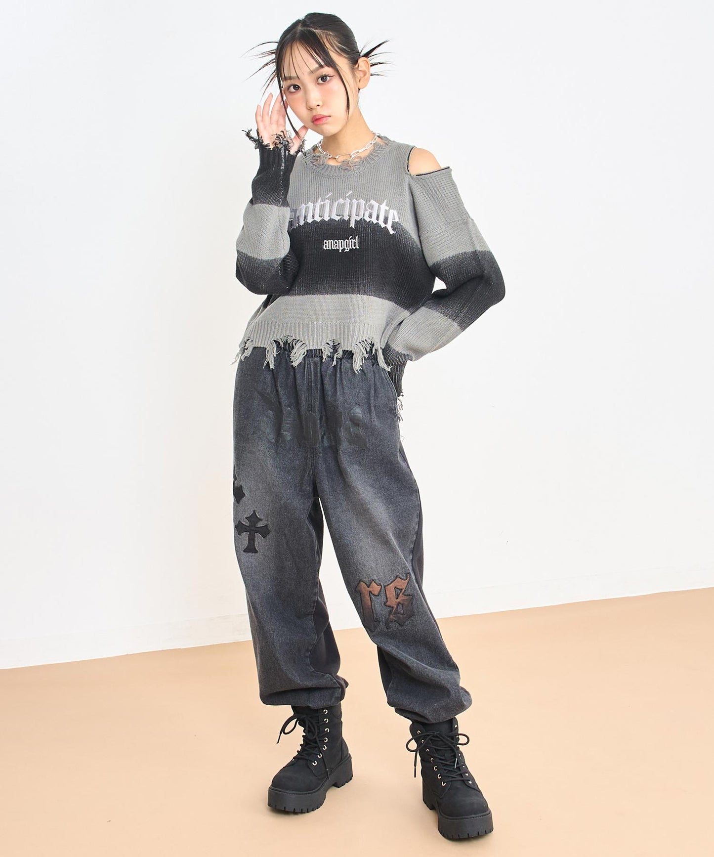 ブラック/150cm(Sサイズ着用)