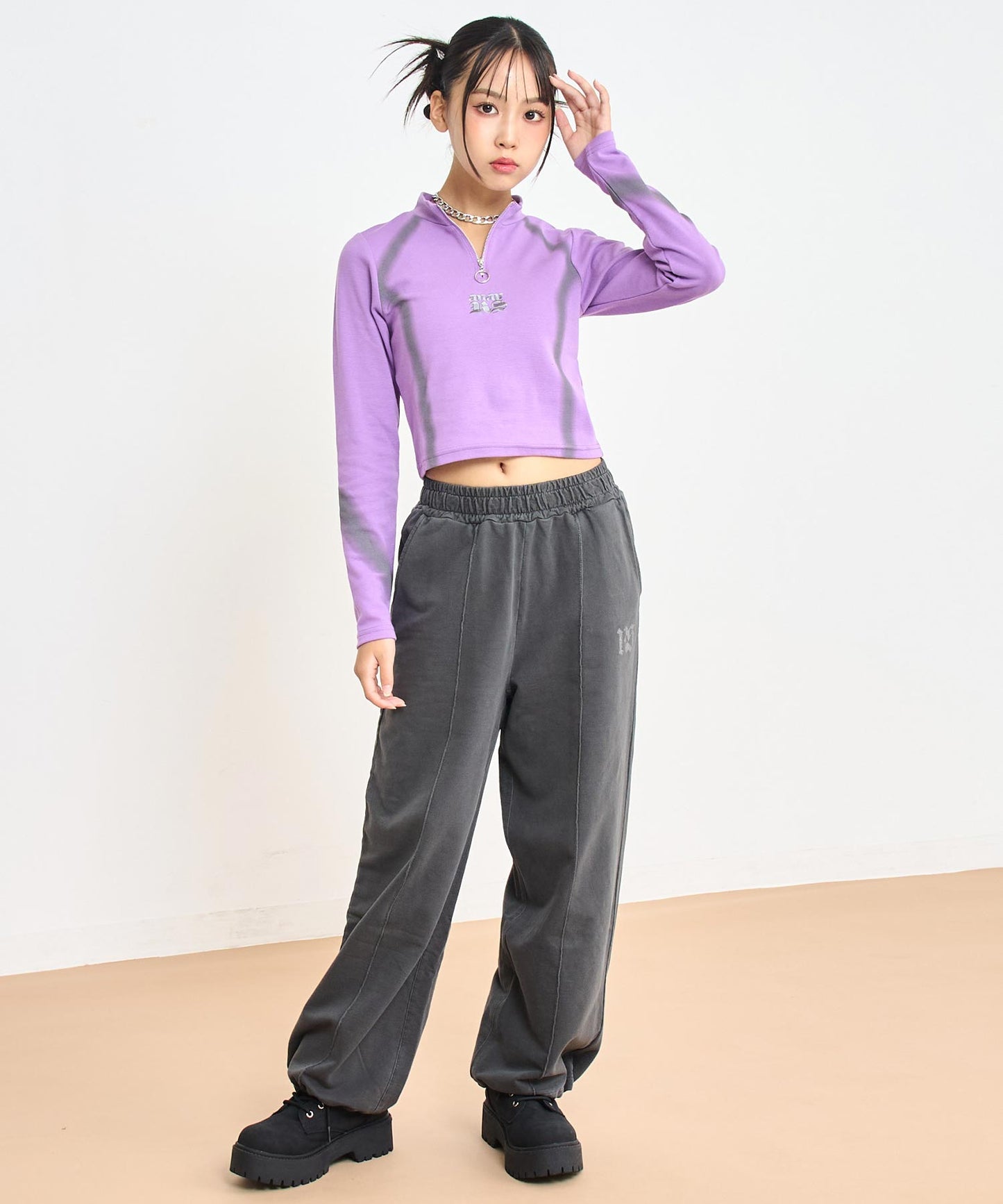 パープル/150cm(Sサイズ着用)