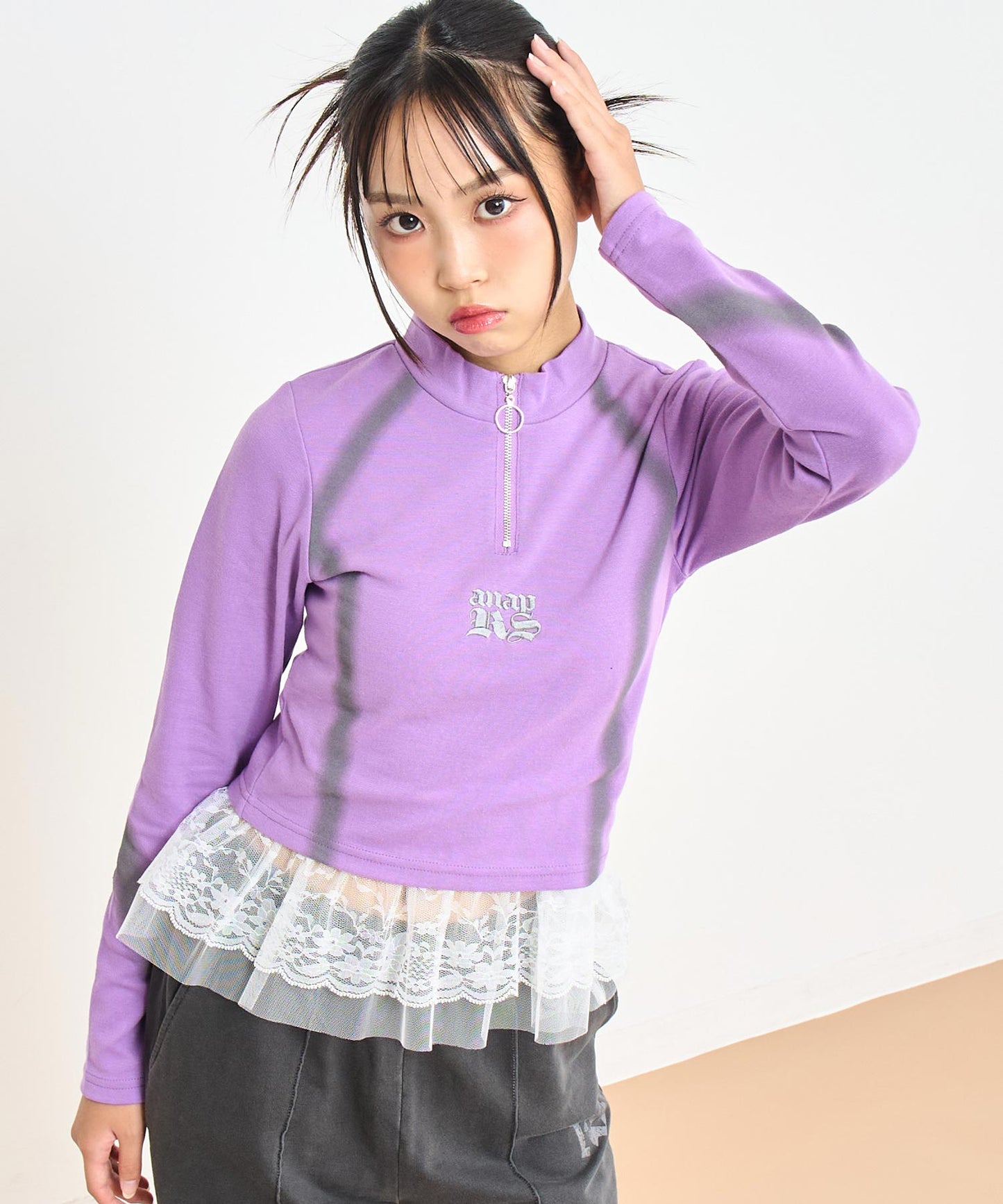 パープル/150cm(Sサイズ着用)