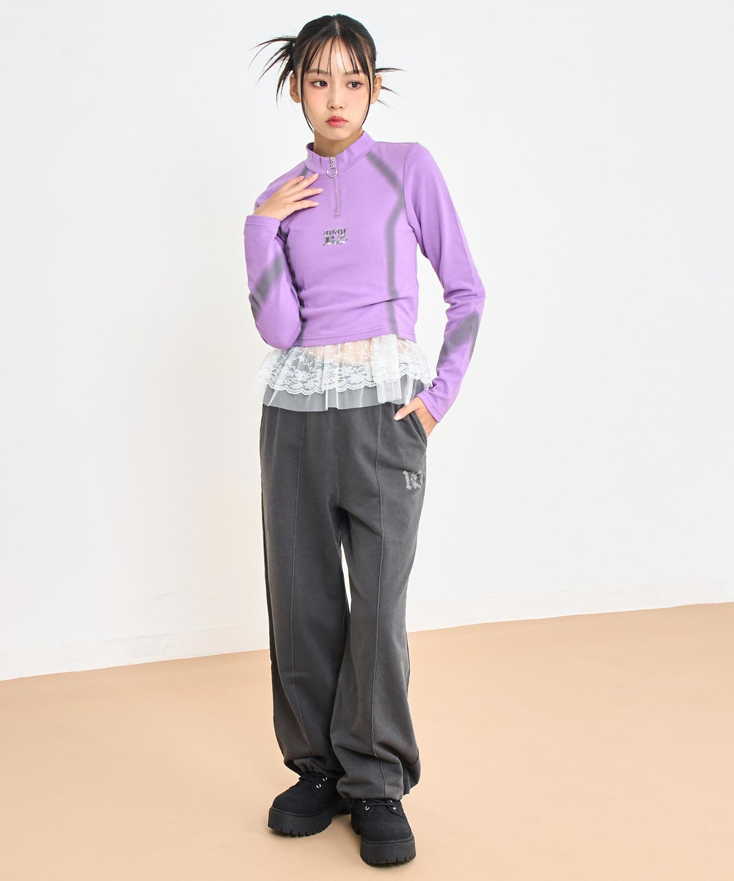 パープル/150cm(Sサイズ着用)