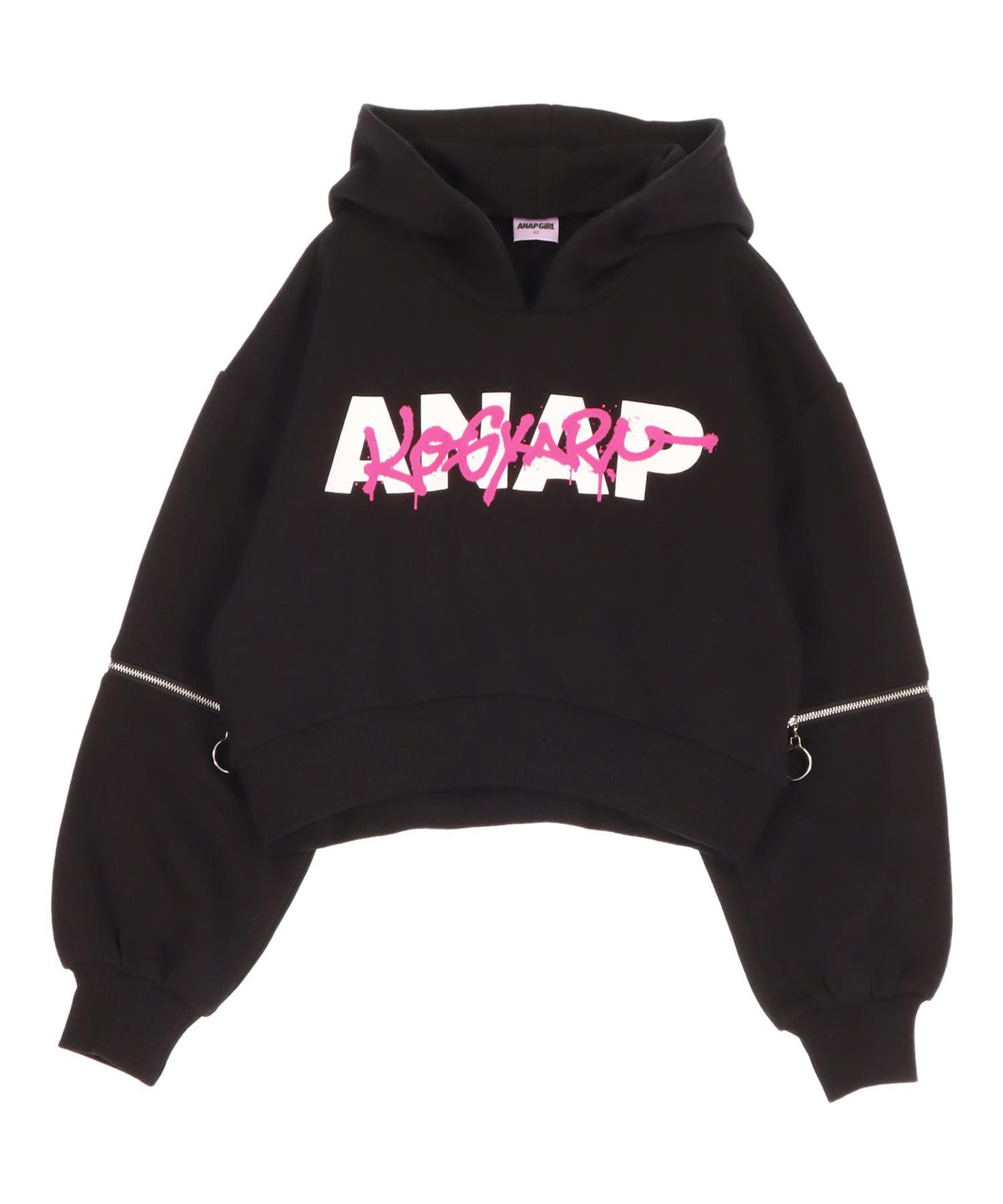 KOGYARU×ANAP ジップ付クロップド スウェットパーカー 913-7827 – ANAP 