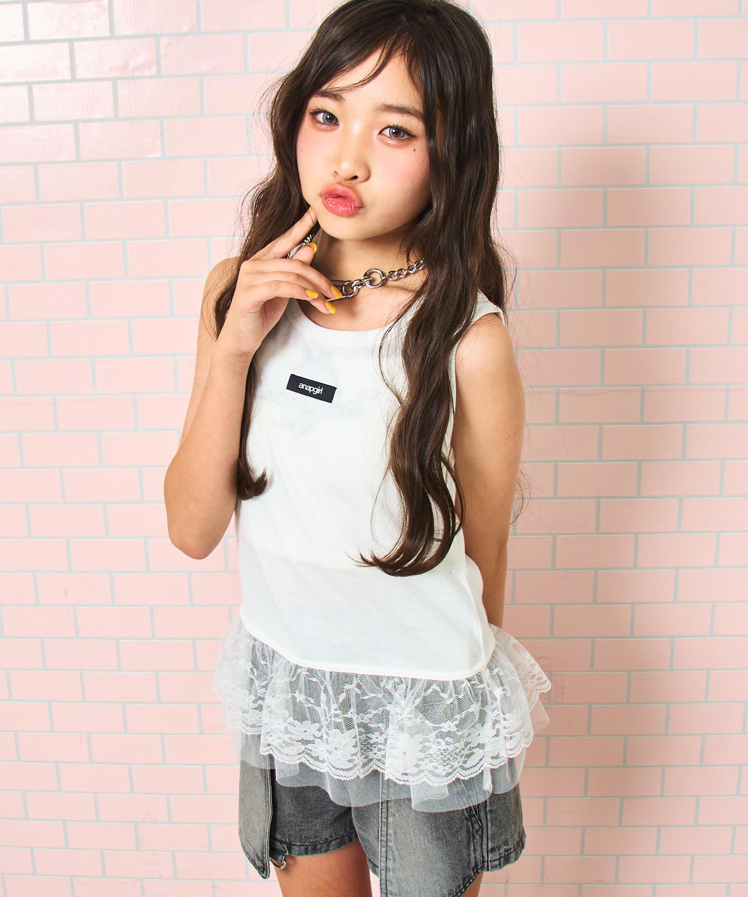 ホワイト/143cm(XSサイズ着用)