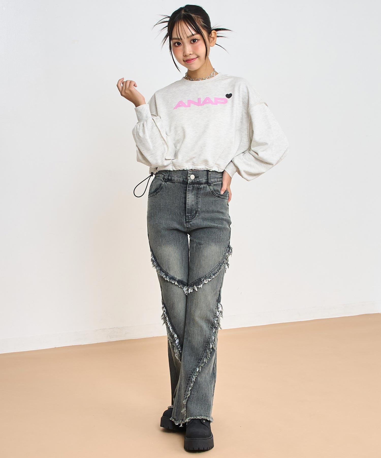 ライトグレー/150cm(Sサイズ着用)