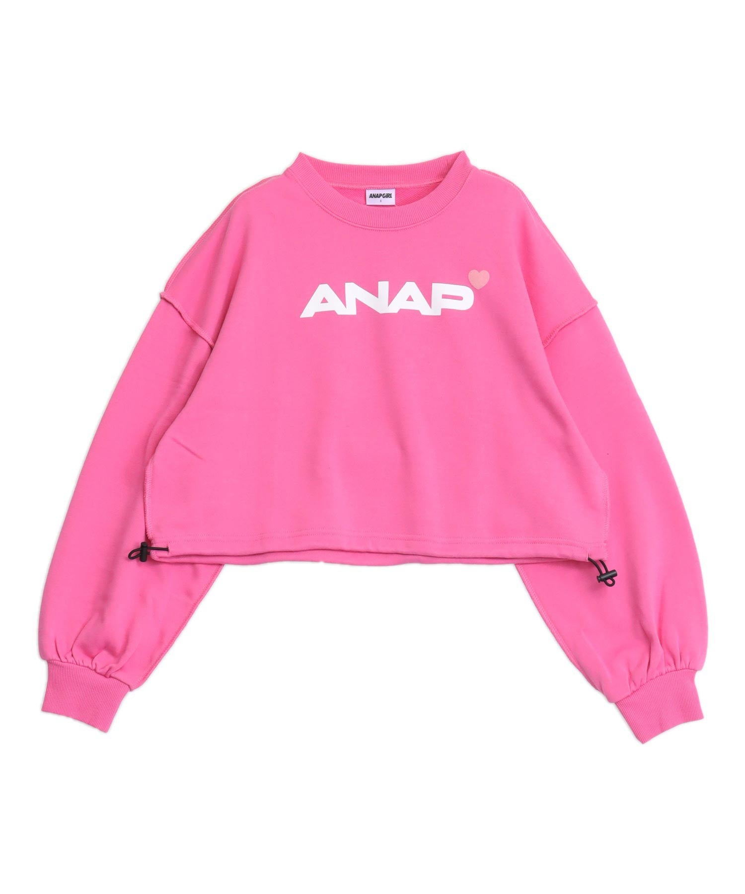 ANAPロゴ ドロスト付 クロップド トップス スウェット 【親子お揃い
