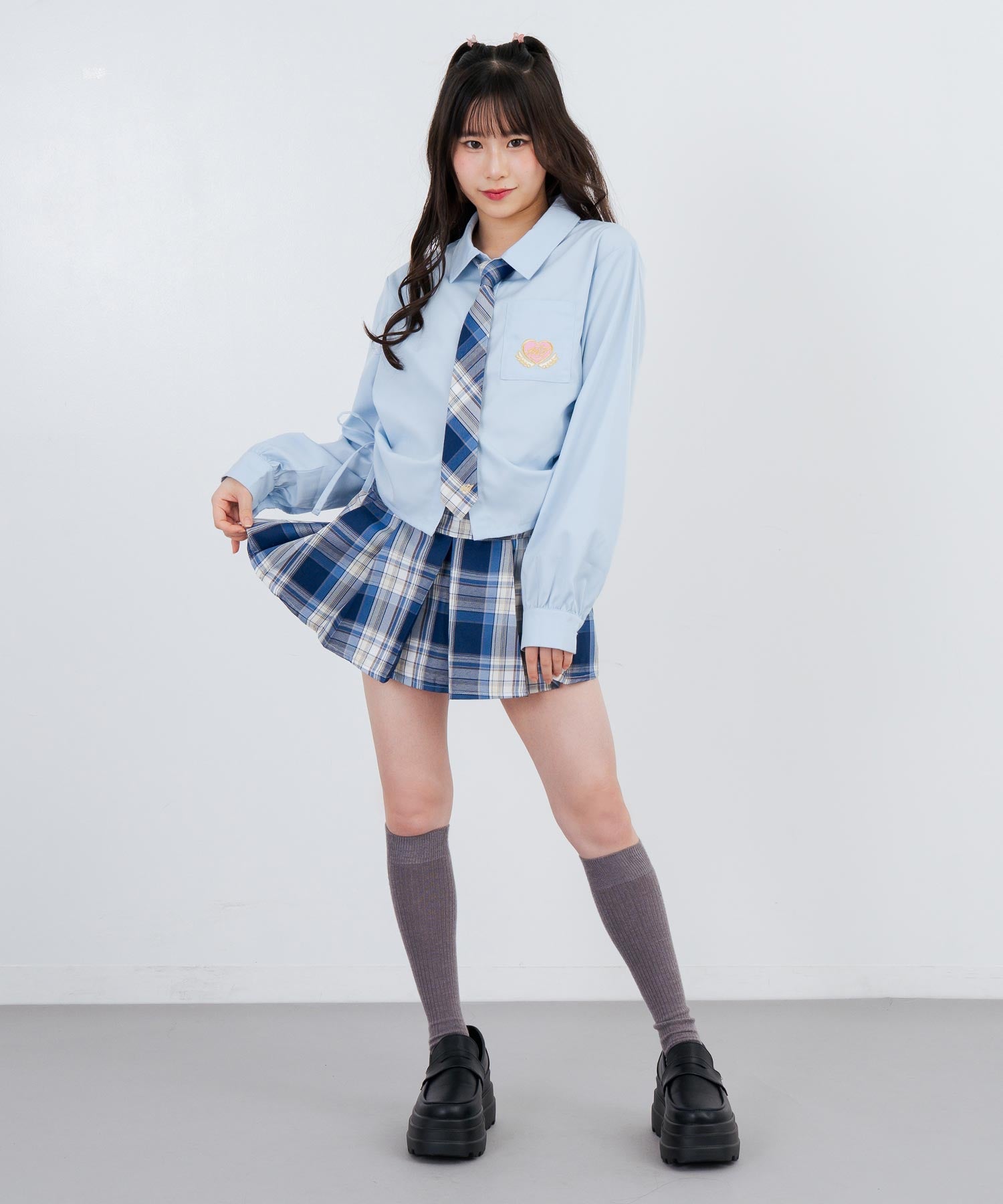 ライトブルー/148cm(Sサイズ着用)