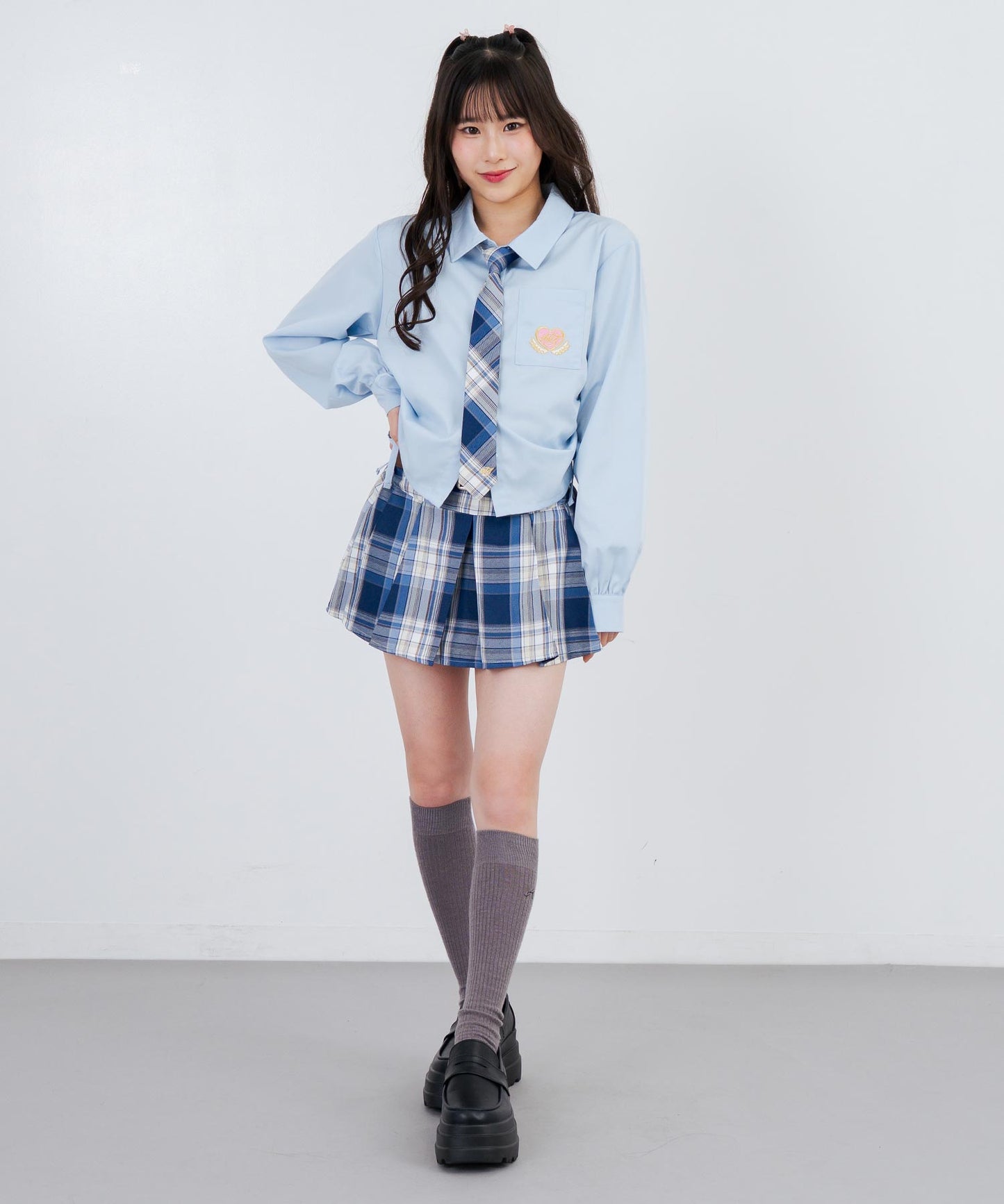 ライトブルー/148cm(Sサイズ着用)