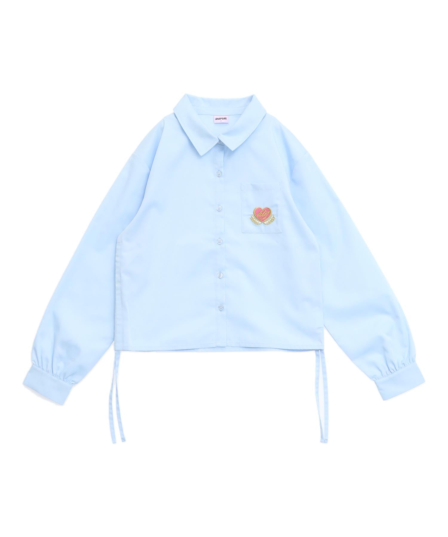 刺繍入 サイドシャーリング シャツ 913-7847 – ANAP オンラインショップ