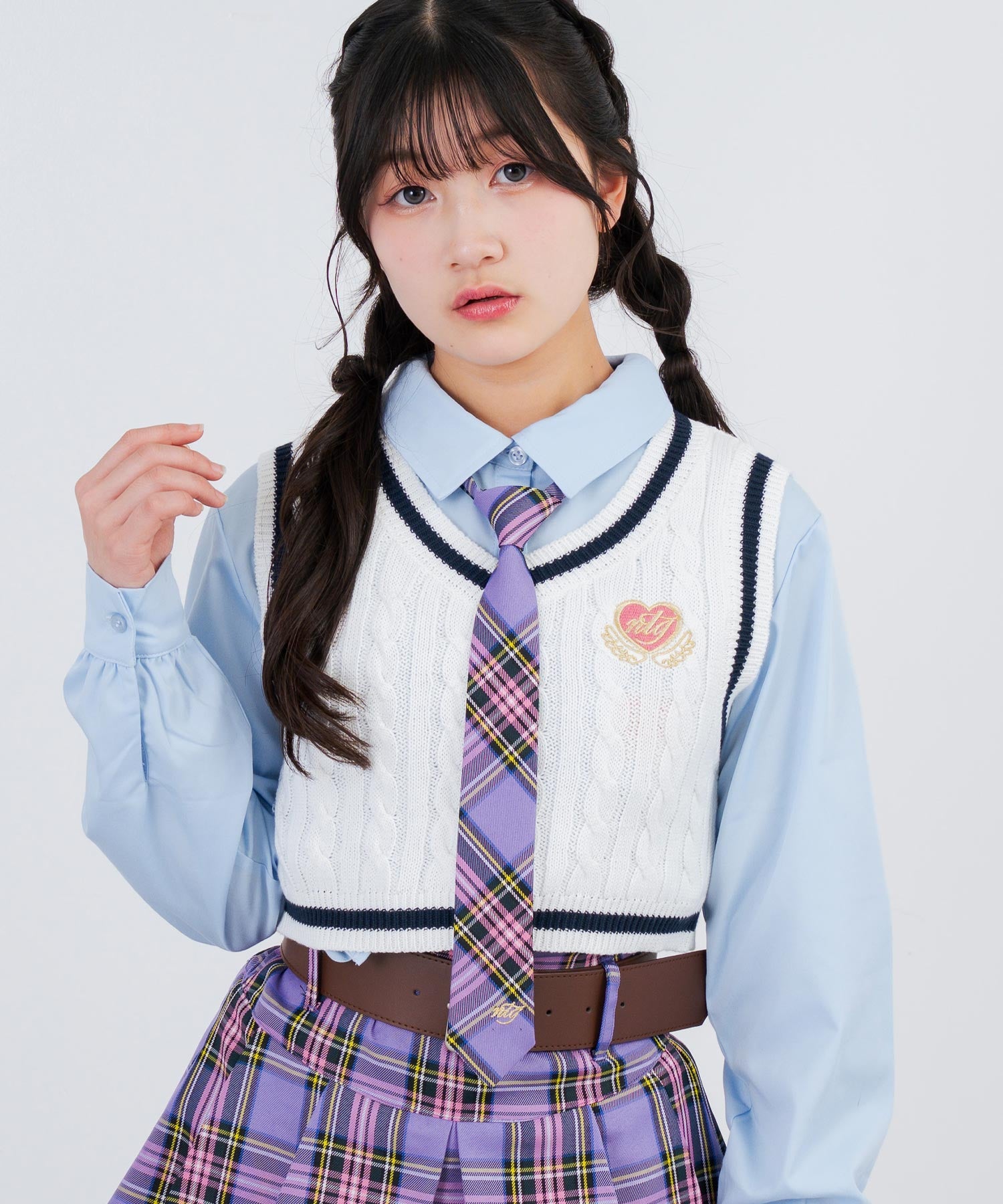 ホワイト/145cm(Sサイズ着用)