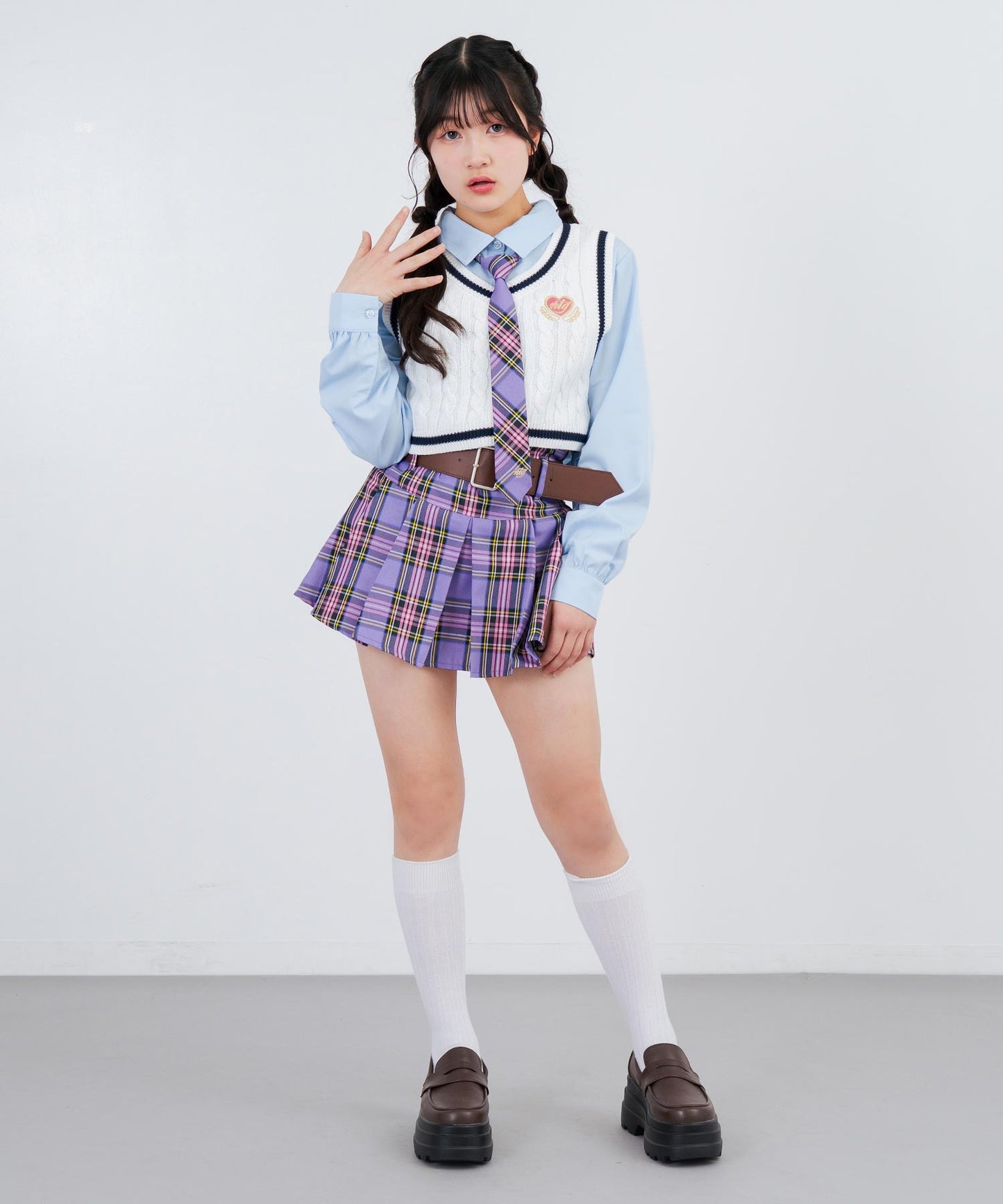 ホワイト/145cm(Sサイズ着用)