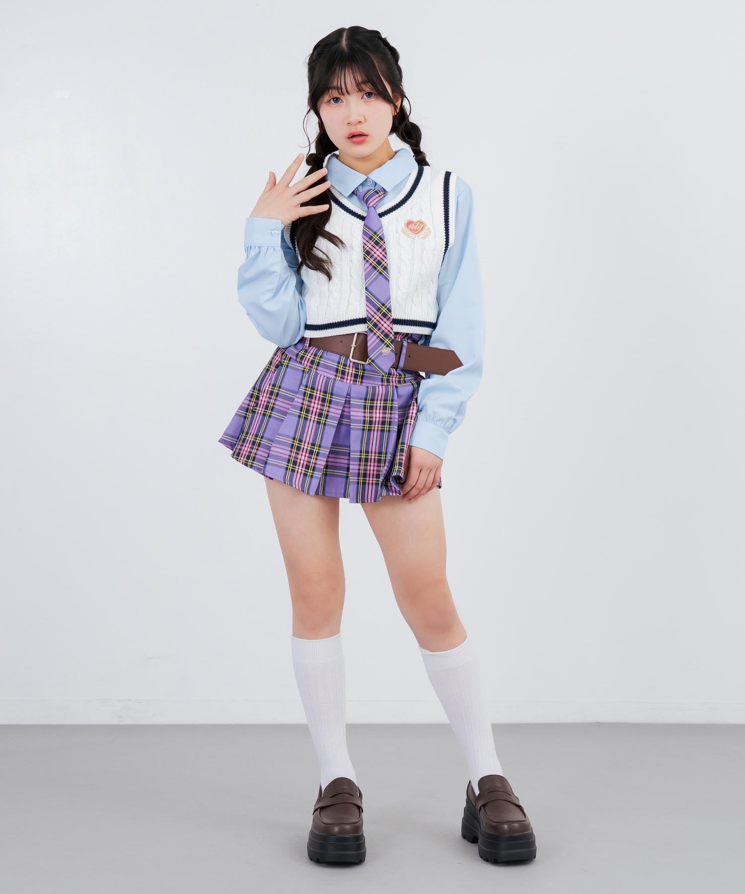 ホワイト/145cm(Sサイズ着用)