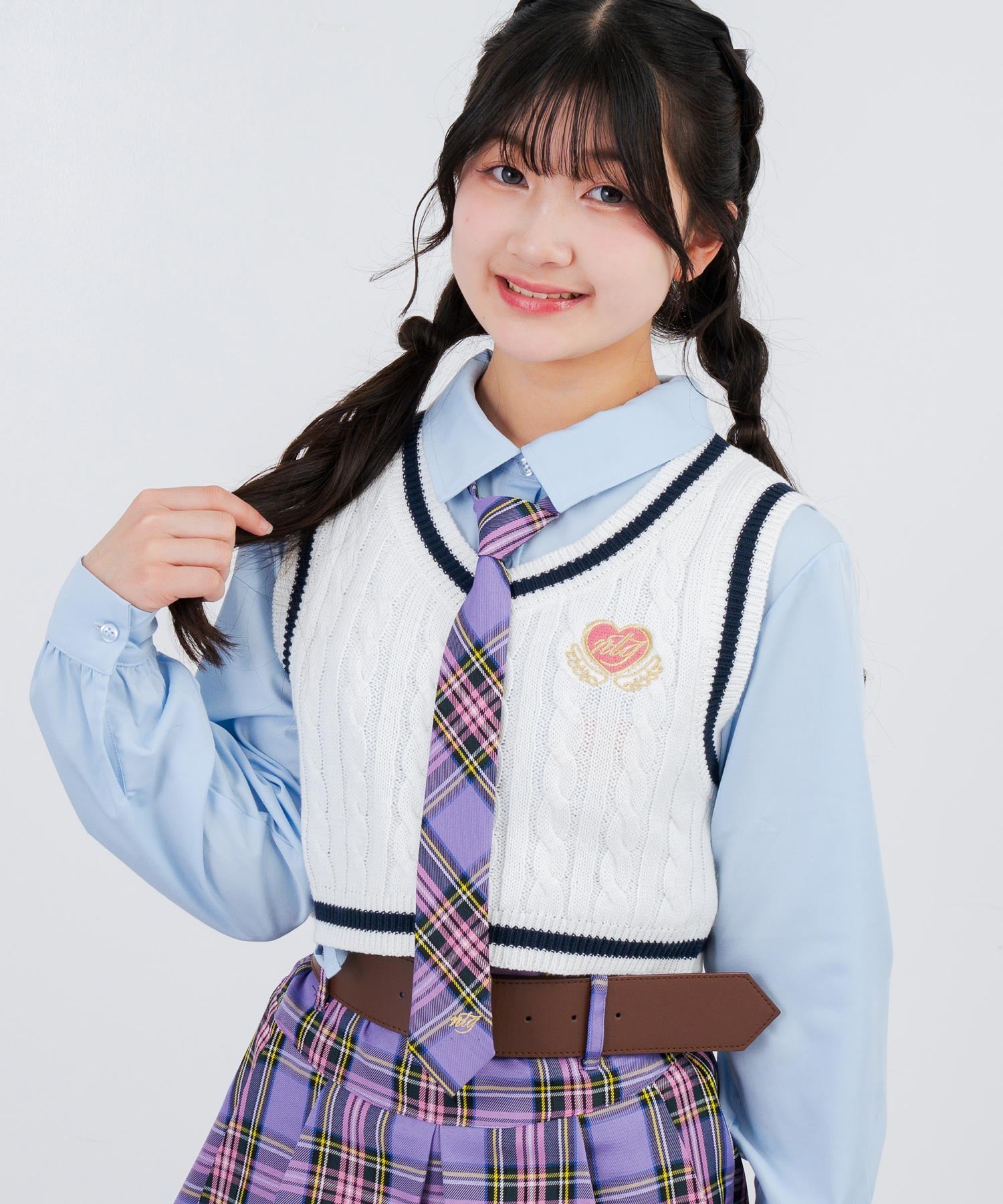 ホワイト/145cm(Sサイズ着用)