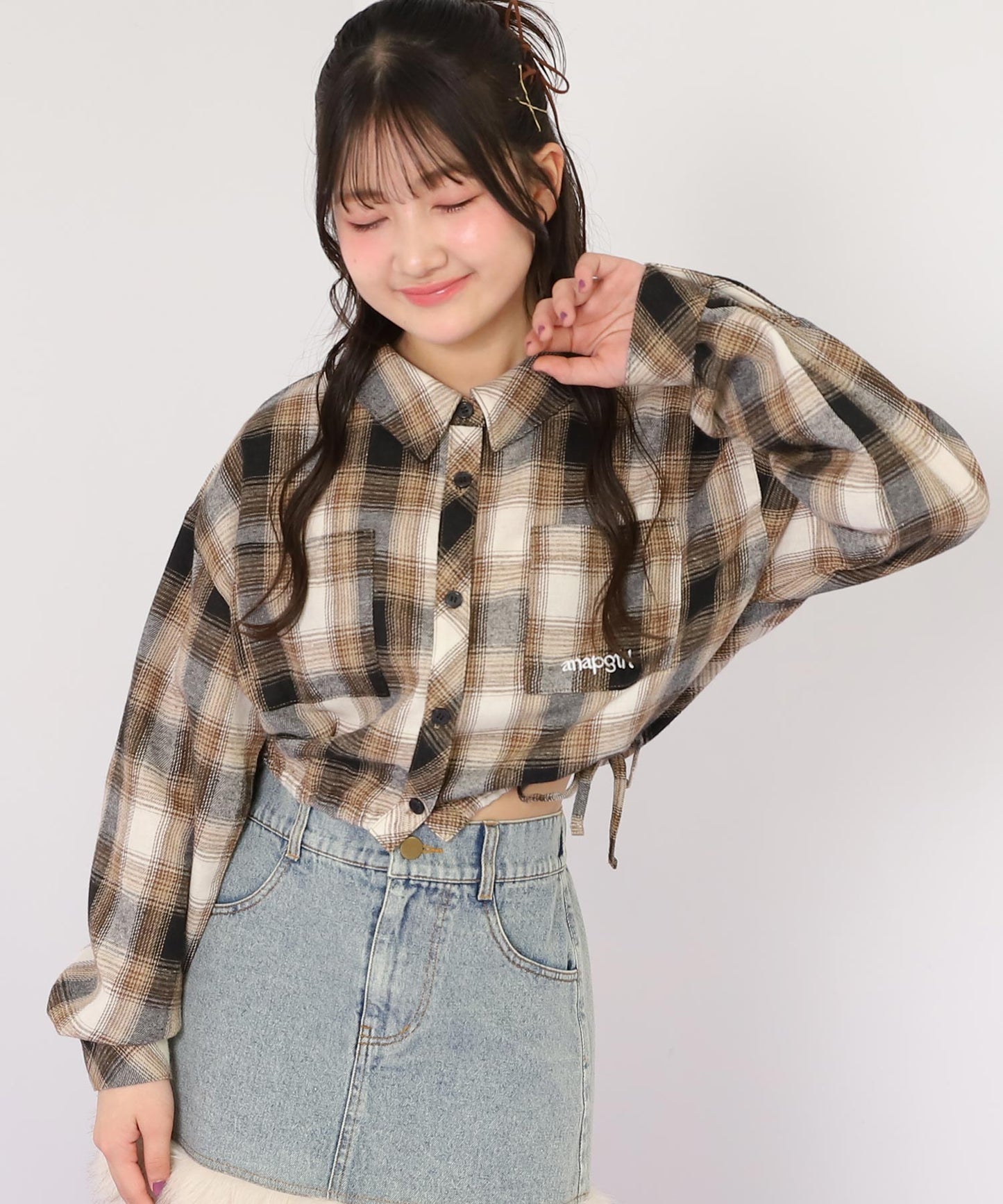 ブラウン/145cm(Sサイズ着用)