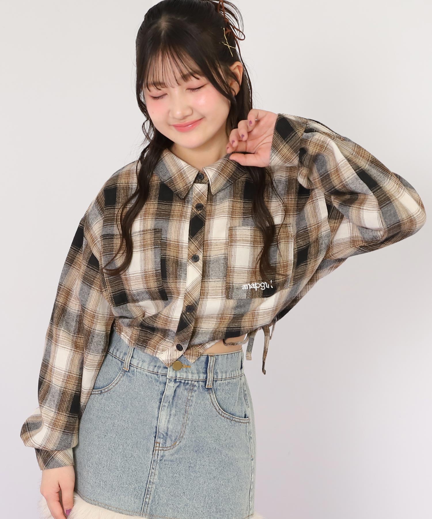 ブラウン/145cm(Sサイズ着用)