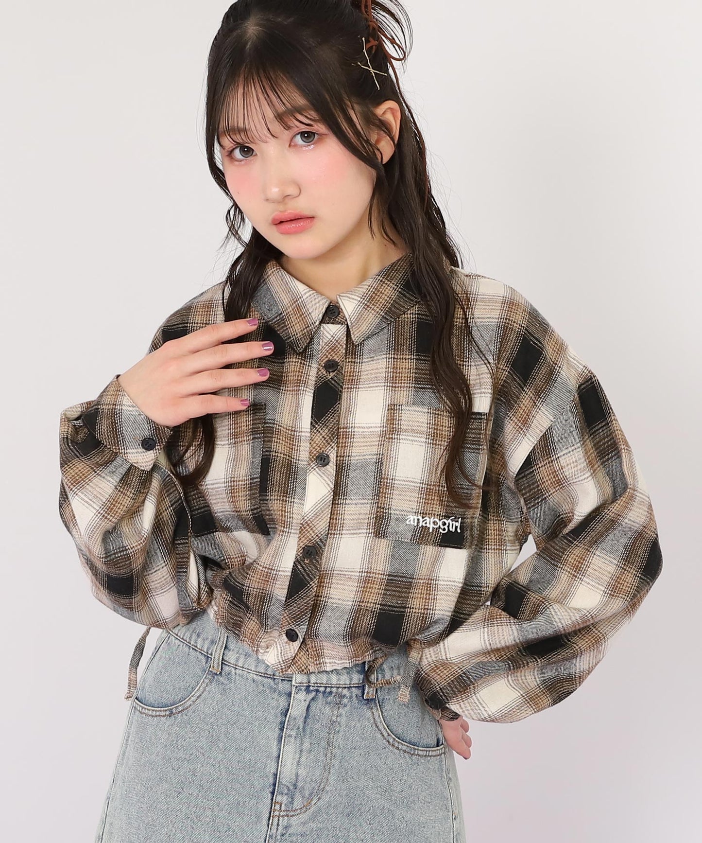 ブラウン/145cm(Sサイズ着用)