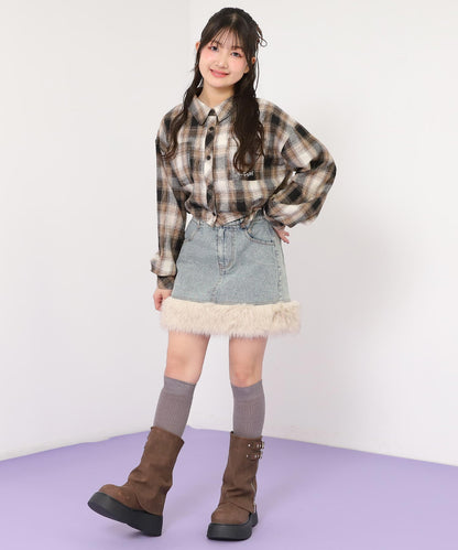 ブラウン/145cm(Sサイズ着用)