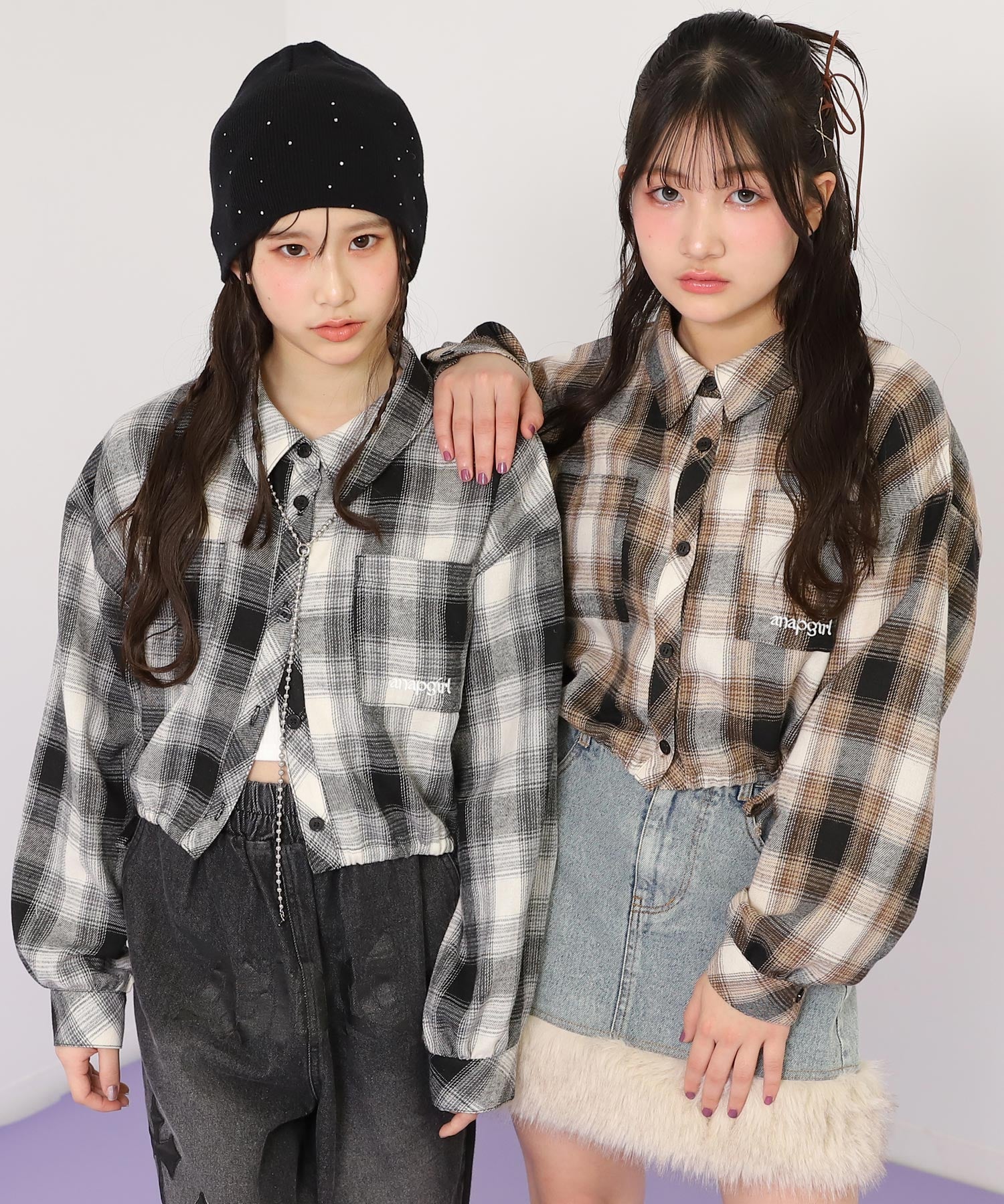 サイドシャーリング チェック シャツ 913-7853 – ANAP オンラインショップ