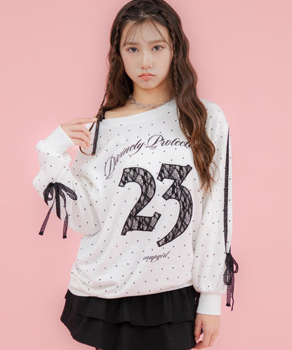 ホワイト/ブラック/152cm(Sサイズ着用)