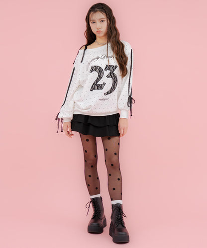 ホワイト/ブラック/152cm(Sサイズ着用)