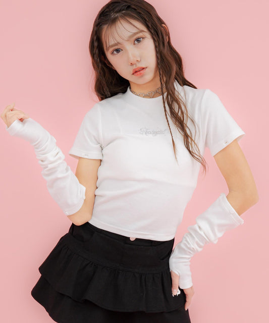 マルチWAY ミニハイネック リブ トップス  913-7856