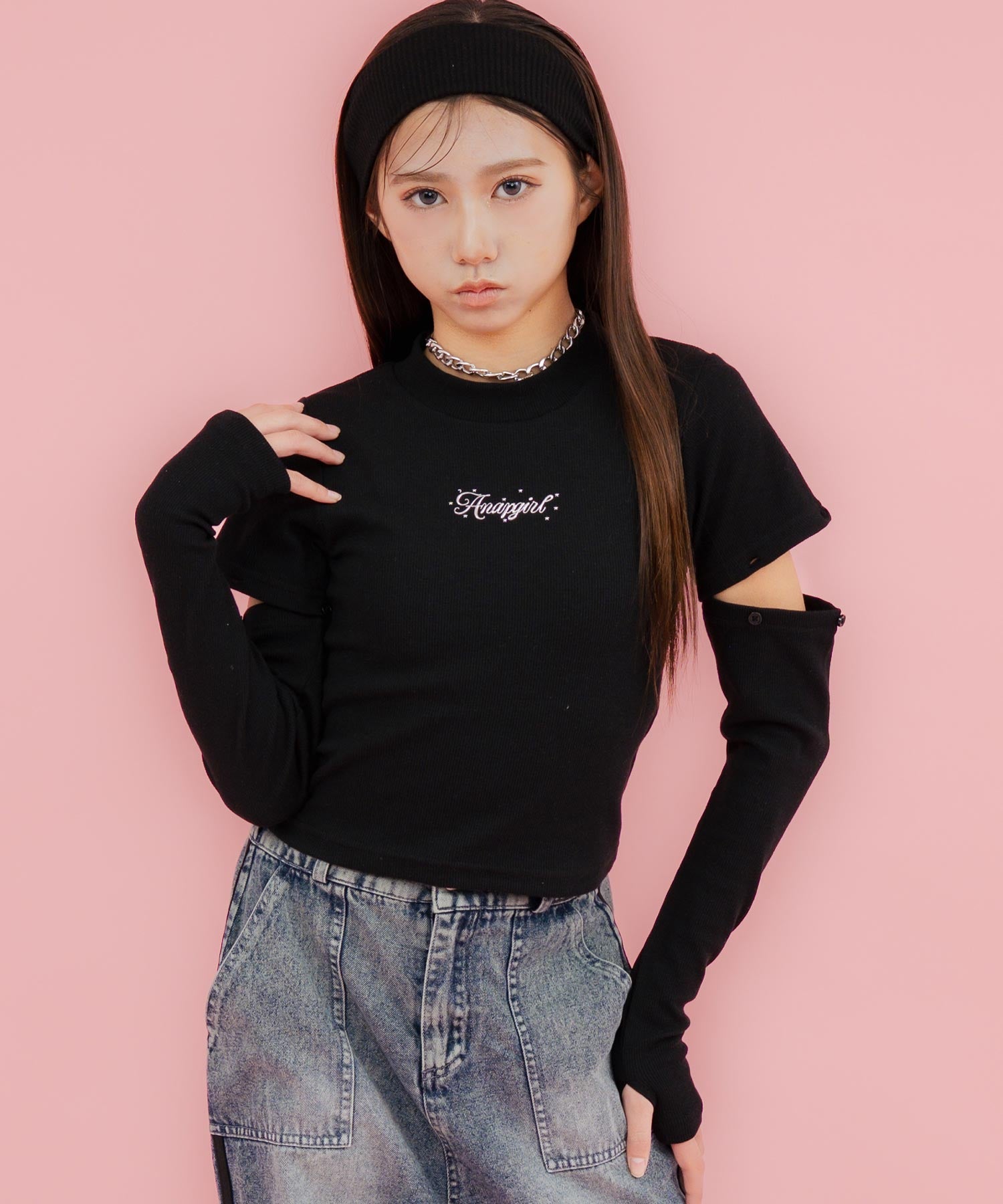 ブラック/152cm(Sサイズ着用)