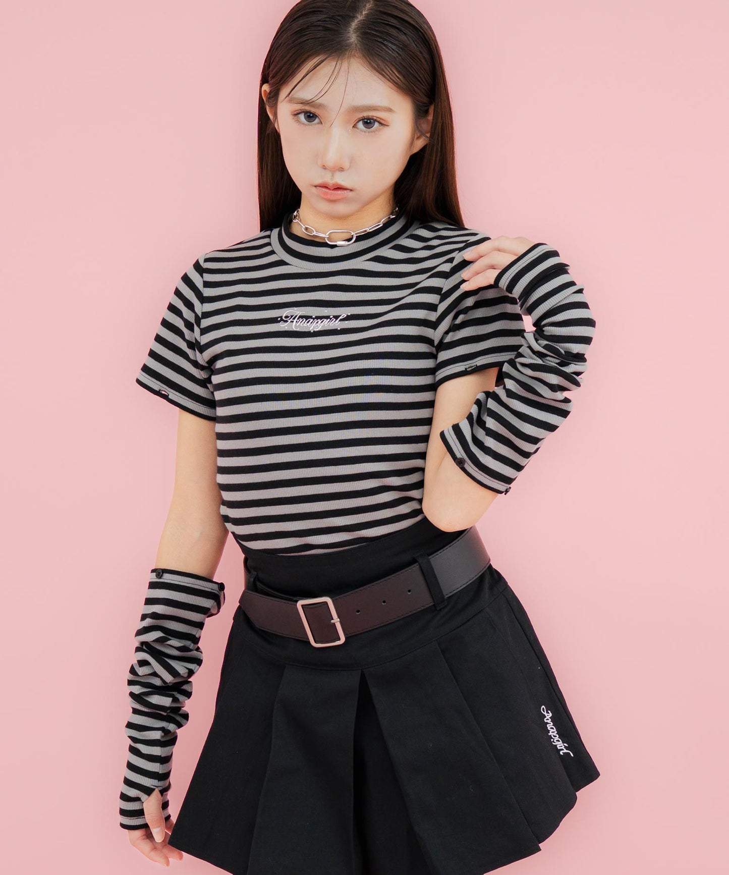 ブラック/グレー/152cm(Sサイズ着用)