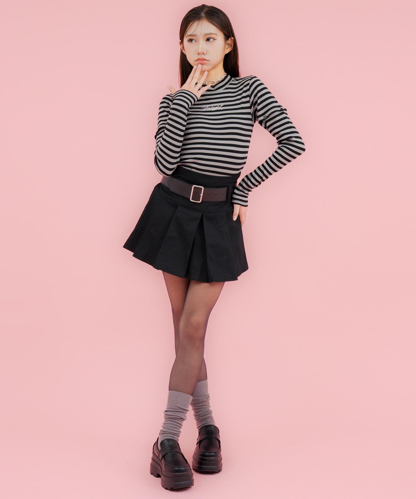 ブラック/グレー/152cm(Sサイズ着用)