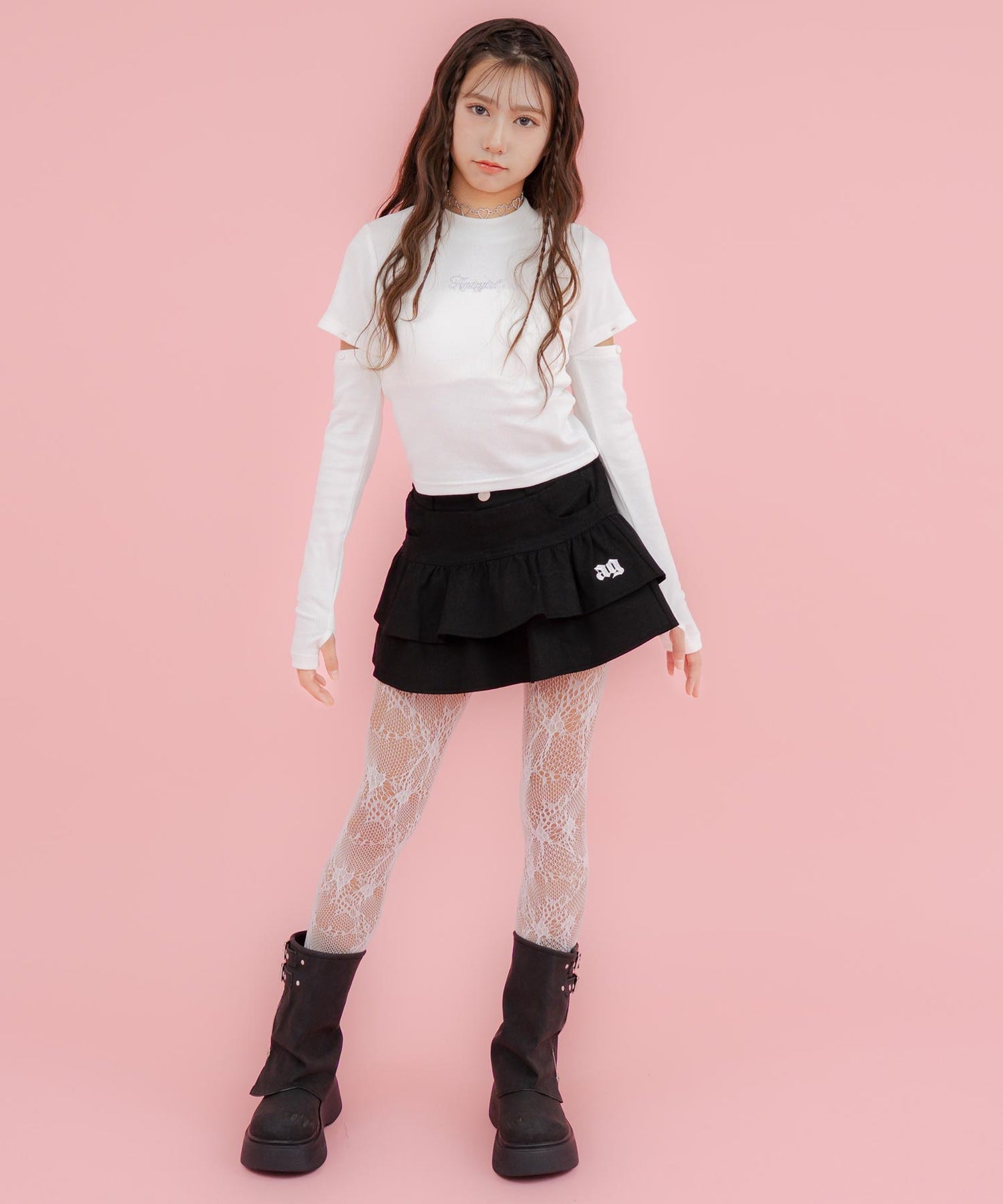 ホワイト/152cm(Sサイズ着用)