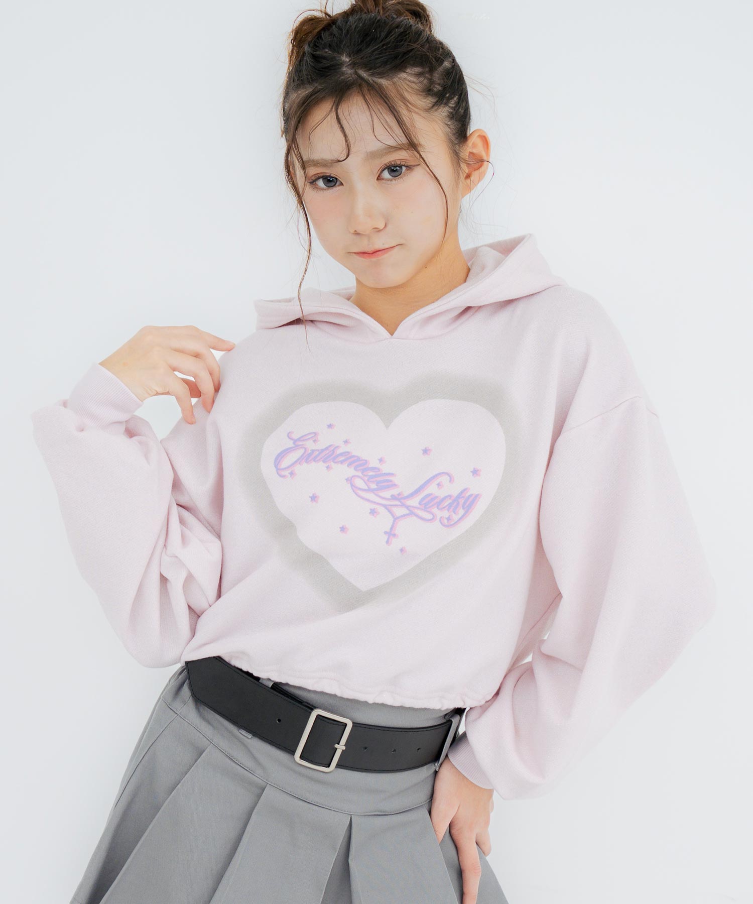 希少 XL フリーシティ WE ARE THE BEAT スウェット パーカー オーバー クロップド ラメ スウェット パーカー 【別売りセットアップ
