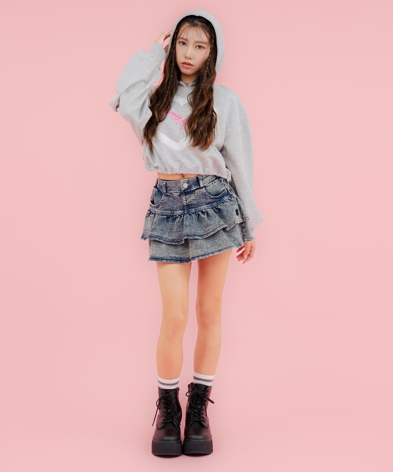 ライトグレー/152cm(Sサイズ着用)