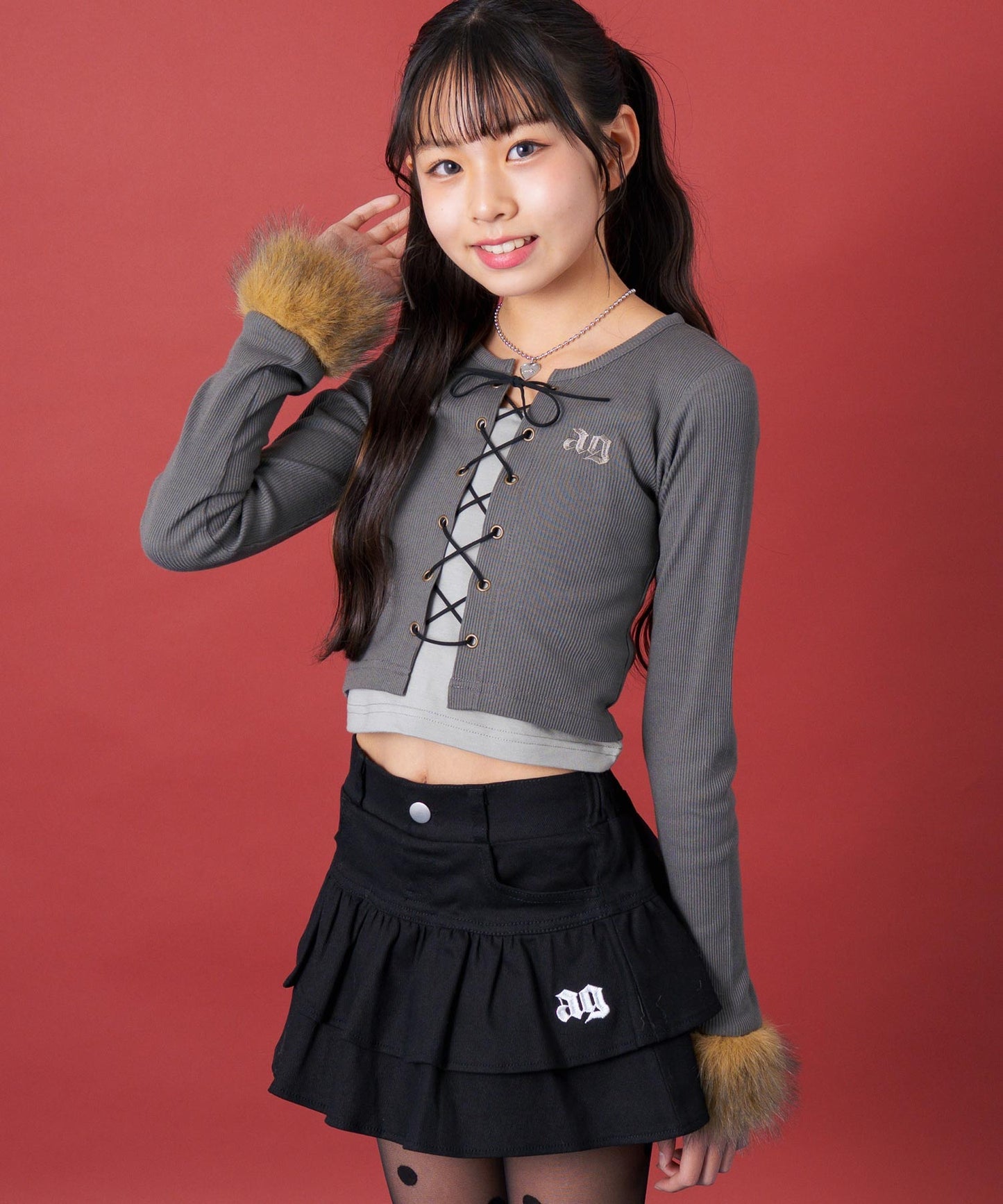 アッシュブラック/140cm(XSサイズ着用)