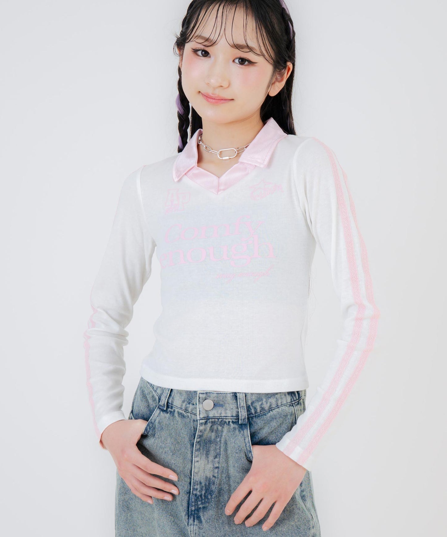 ホワイト/150cm(Sサイズ着用)