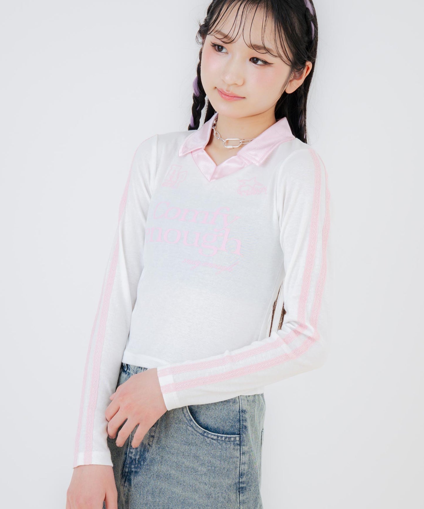 ホワイト/150cm(Sサイズ着用)