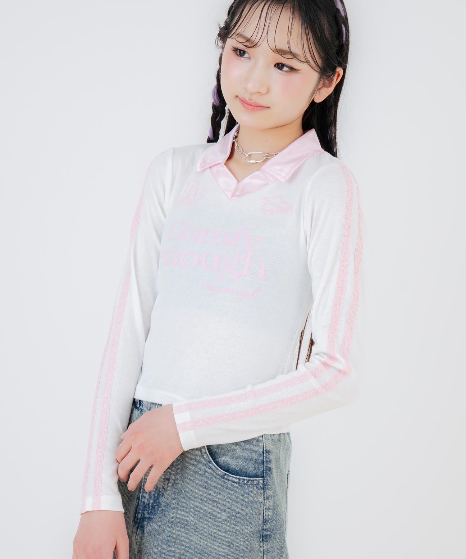 ホワイト/150cm(Sサイズ着用)