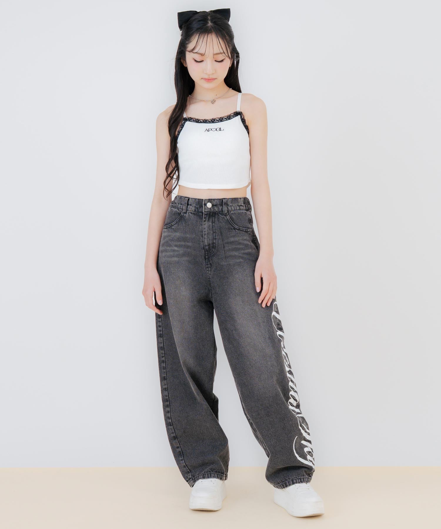 ホワイト/150cm(Sサイズ着用)