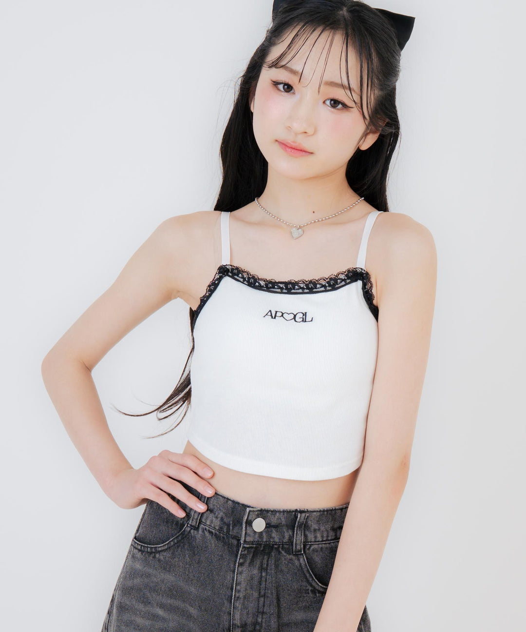 ホワイト/150cm(Sサイズ着用)