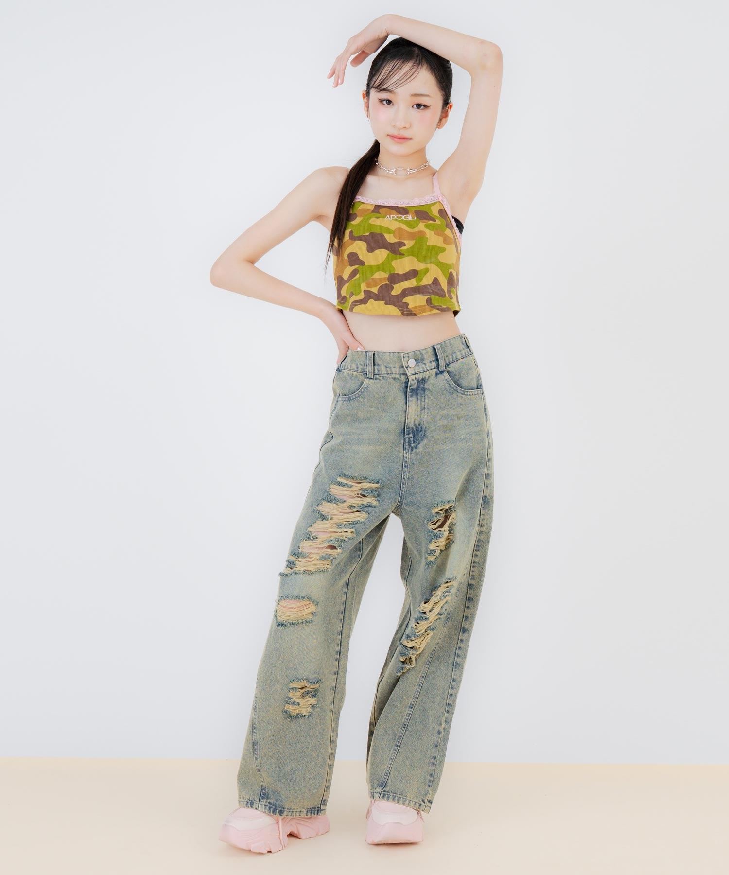 カーキ/150cm(Sサイズ着用)