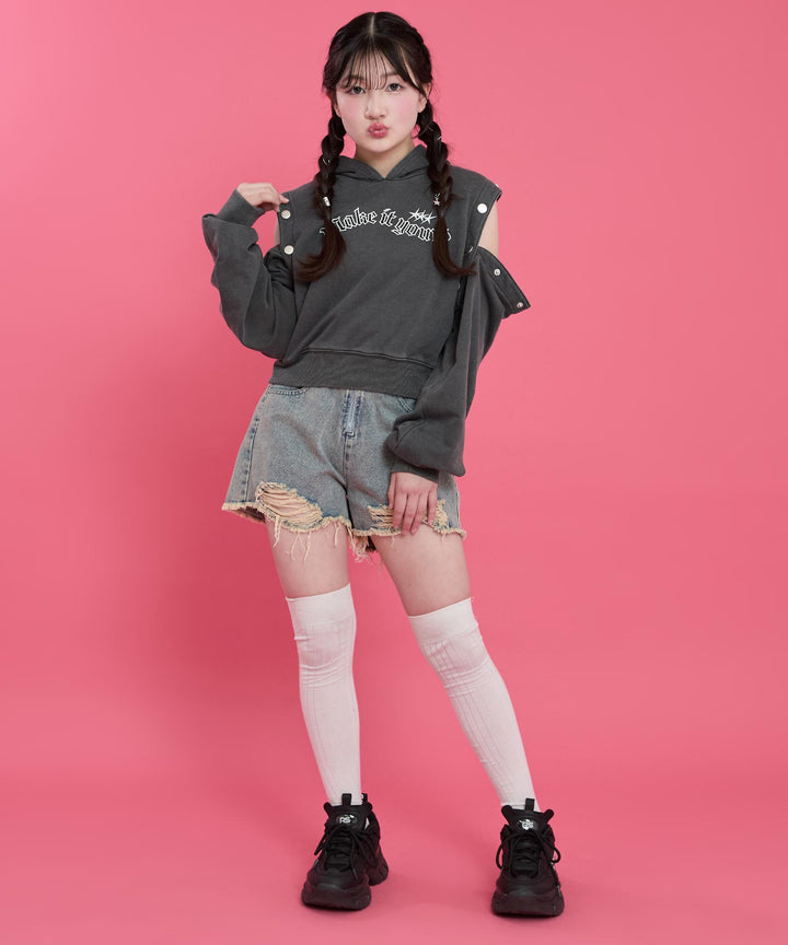 アッシュブラック(Sサイズ着用/身長：約152cm)