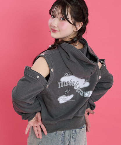 アッシュブラック(Sサイズ着用/身長：約152cm)