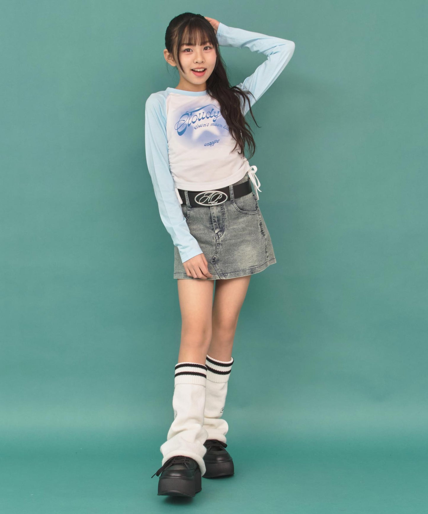 ライトブルー/140cm(XSサイズ着用)