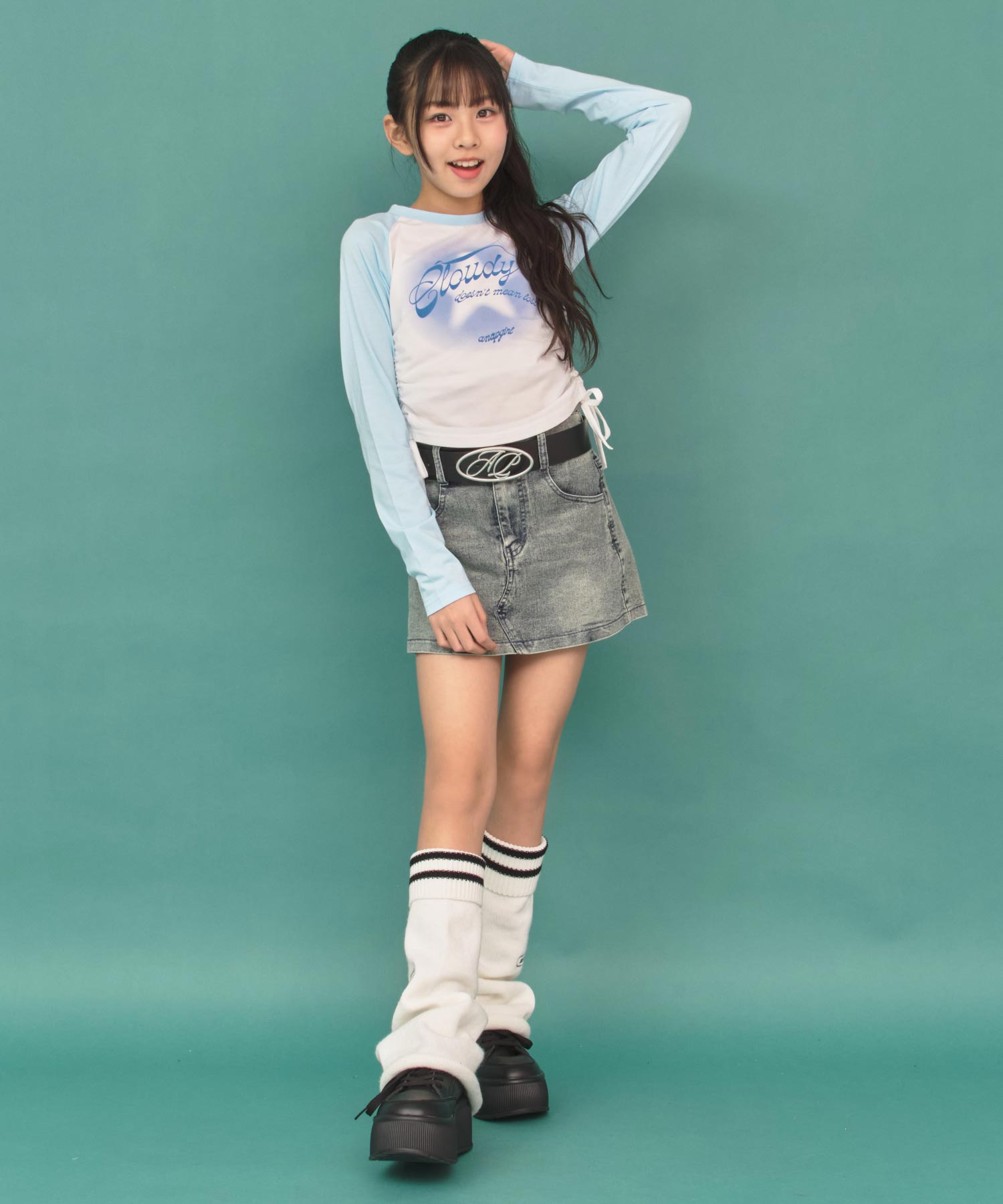 ライトブルー/140cm(XSサイズ着用)