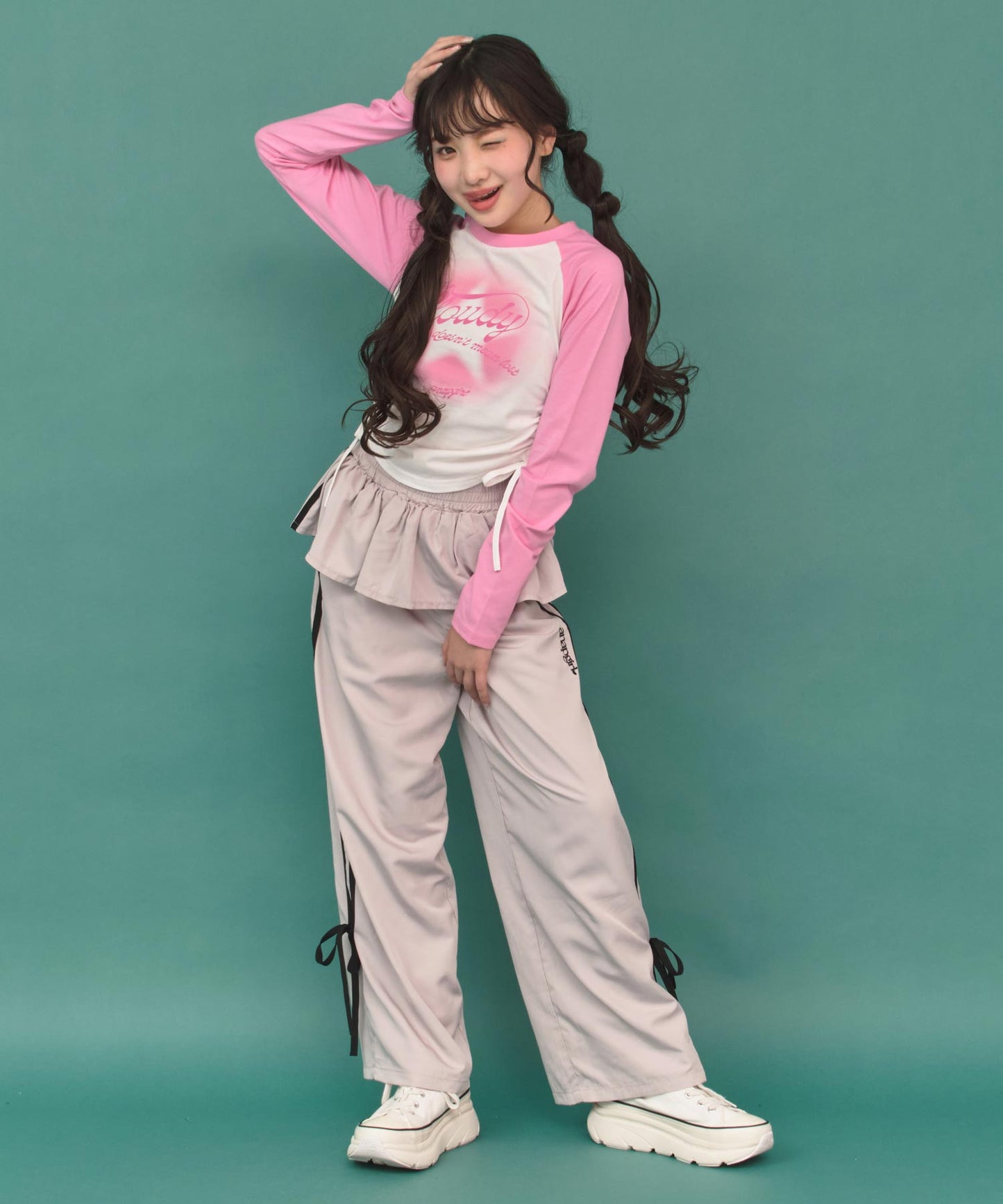 ピンク/143cm(XSサイズ着用)