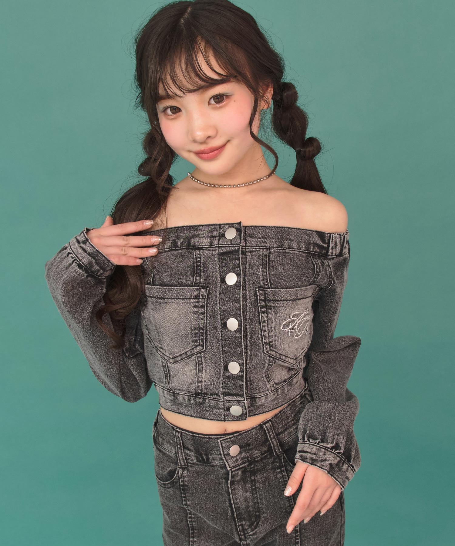 デニム オフショル トップス（別売りセットアップ） 913-7896 – ANAP