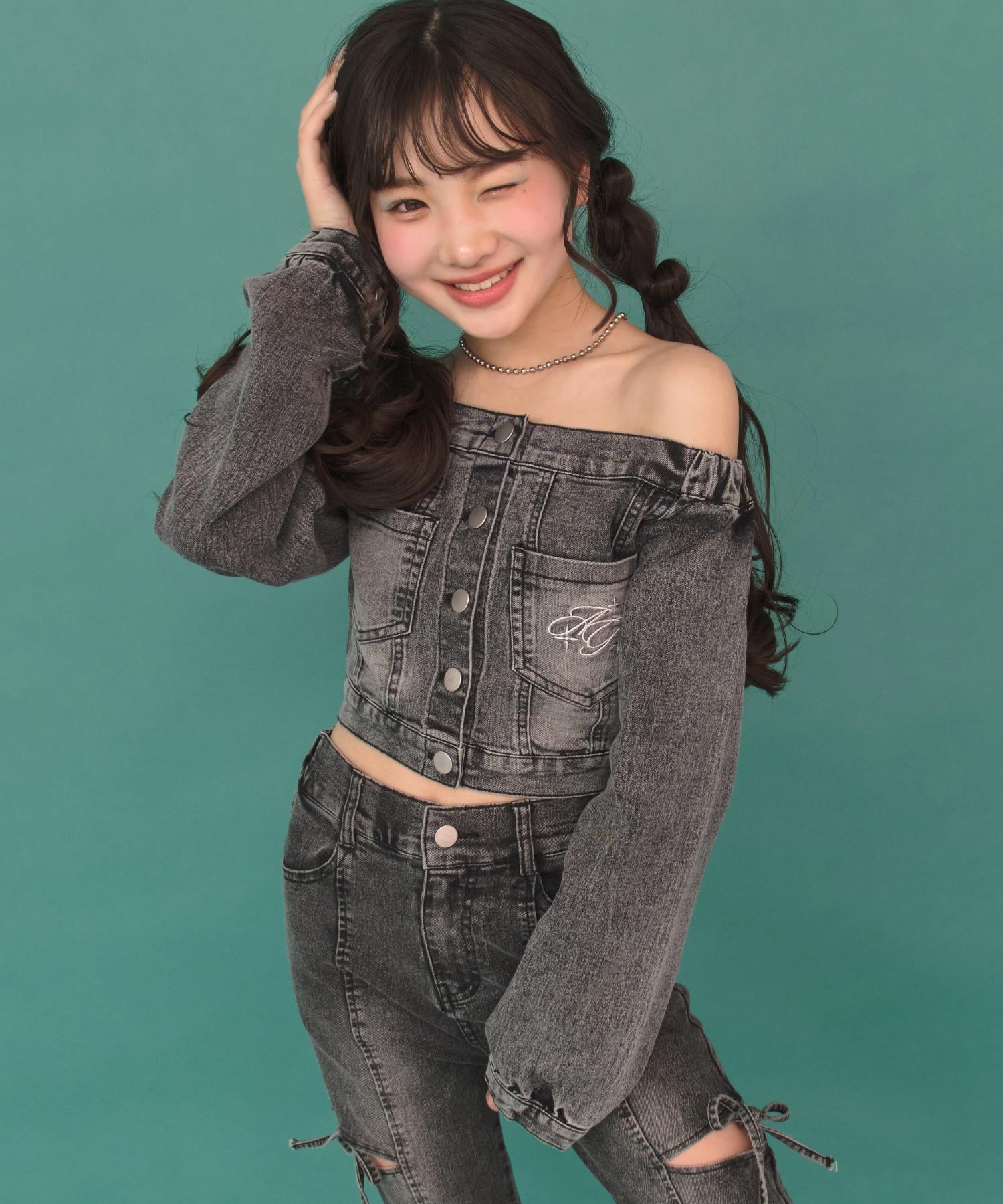 ブラック/143cm(XSサイズ着用)