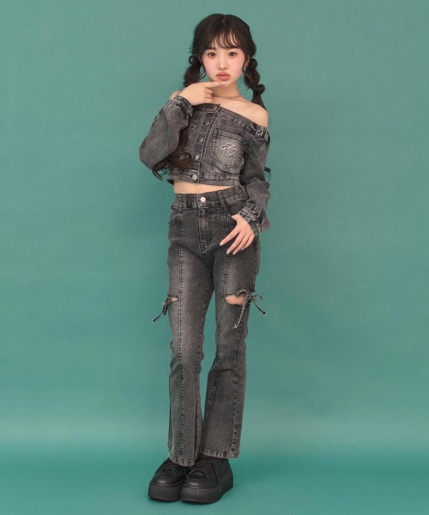 ブラック/143cm(XSサイズ着用)