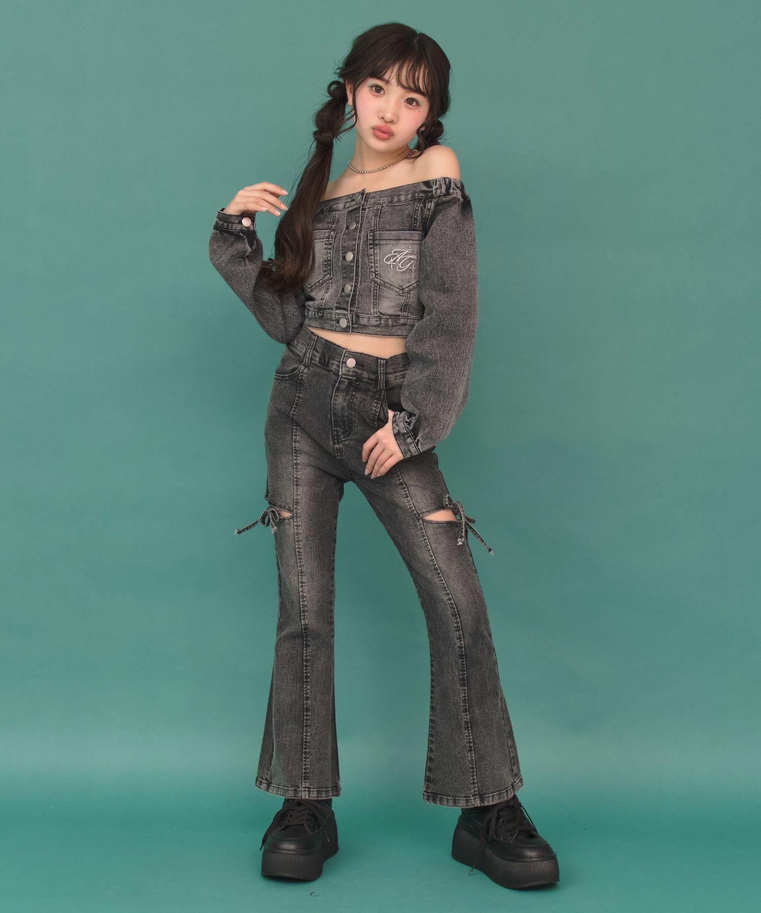 ブラック/143cm(XSサイズ着用)