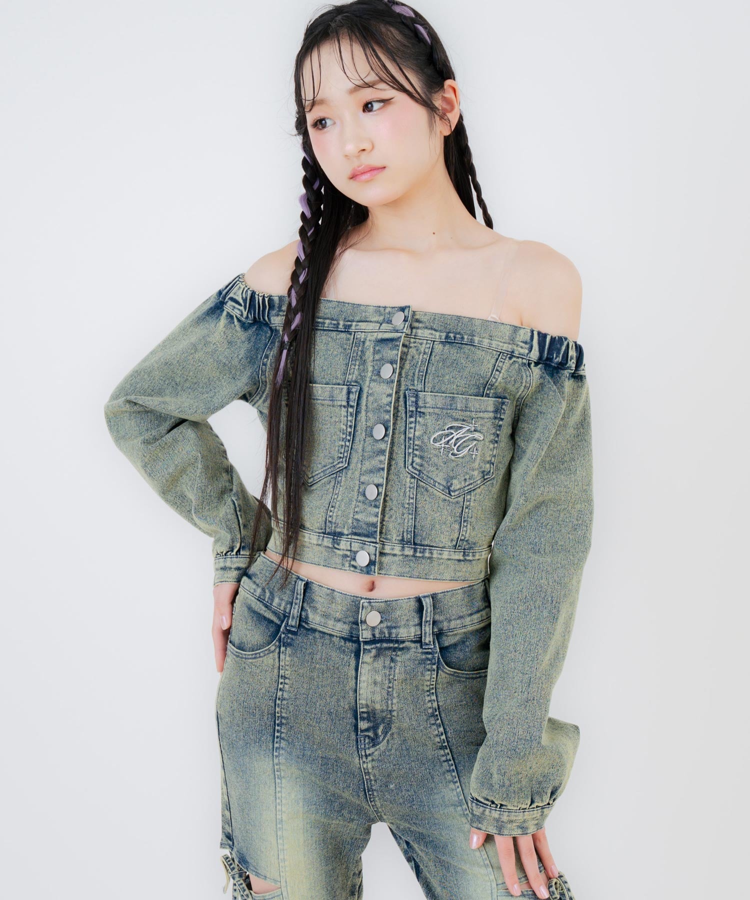 デニム オフショル トップス（別売りセットアップ） 913-7896 – ANAP