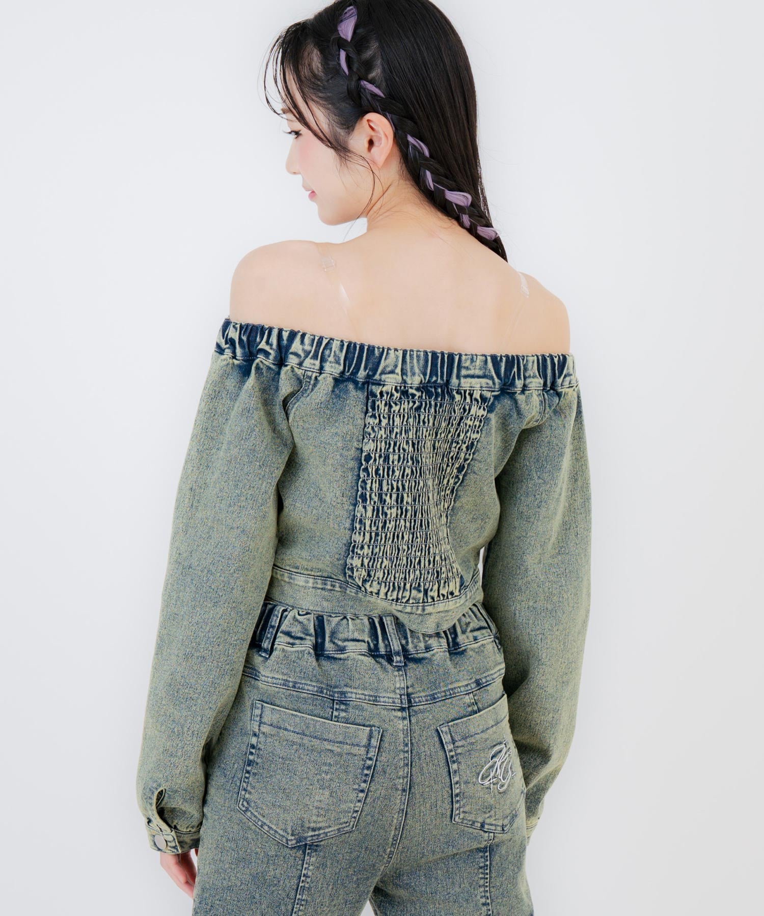 girlish デニムトップス デニム オフショル トップス（別売りセットアップ） 913-7896 – ANAP
