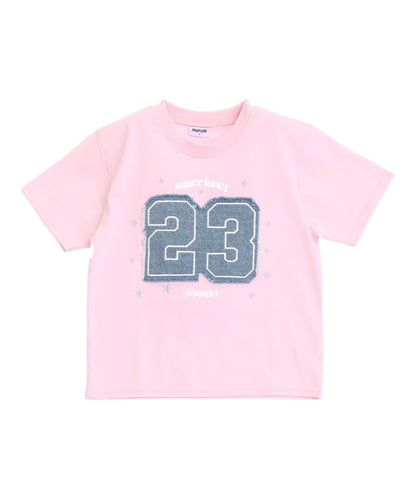 デニム ナンバリング ワッペン ミニ Tシャツ 913-7918