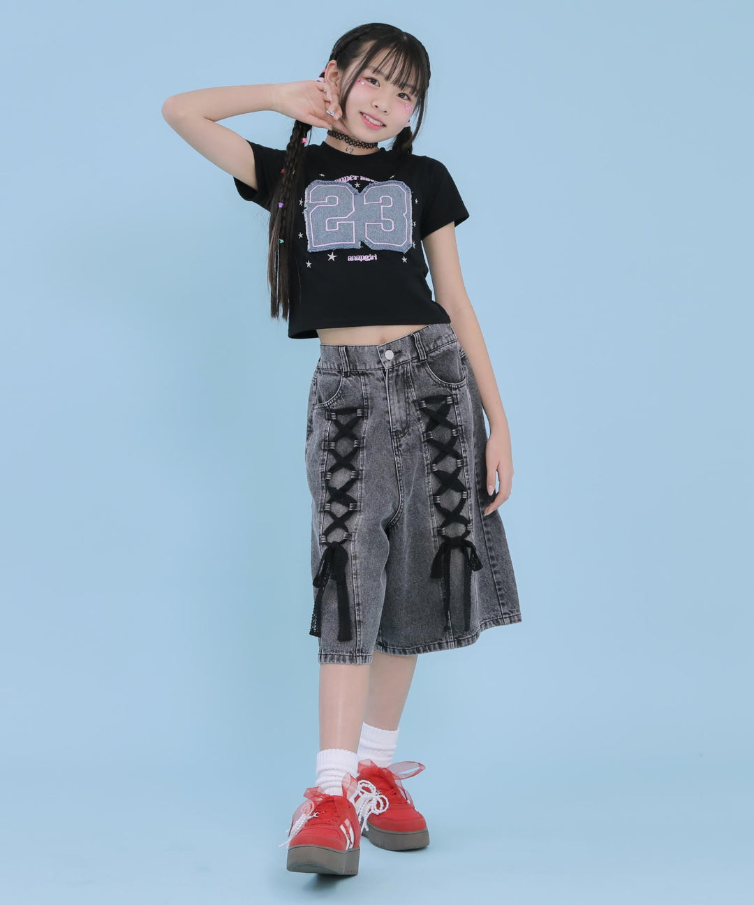 ブラック(XSサイズ着用/身長：約145cm)